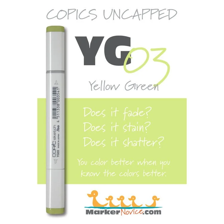 YG03 - Copic Sketch Marker Yellow Green — Violeta Ink